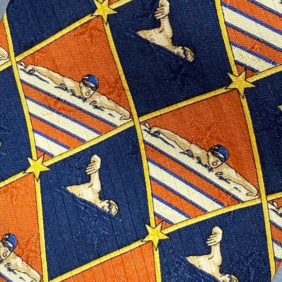 Tommy Hilfiger Mens Vintage Neck Silk Tie - Picture 9 of 9